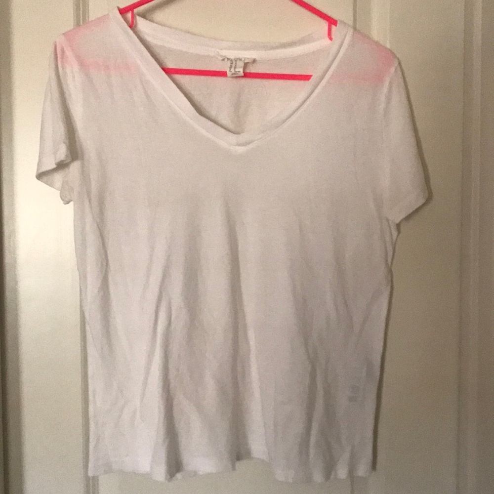 white v neck